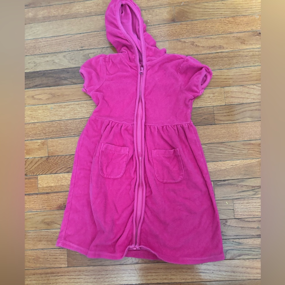 Cozy Pink Kids Bathing Suit Cover
